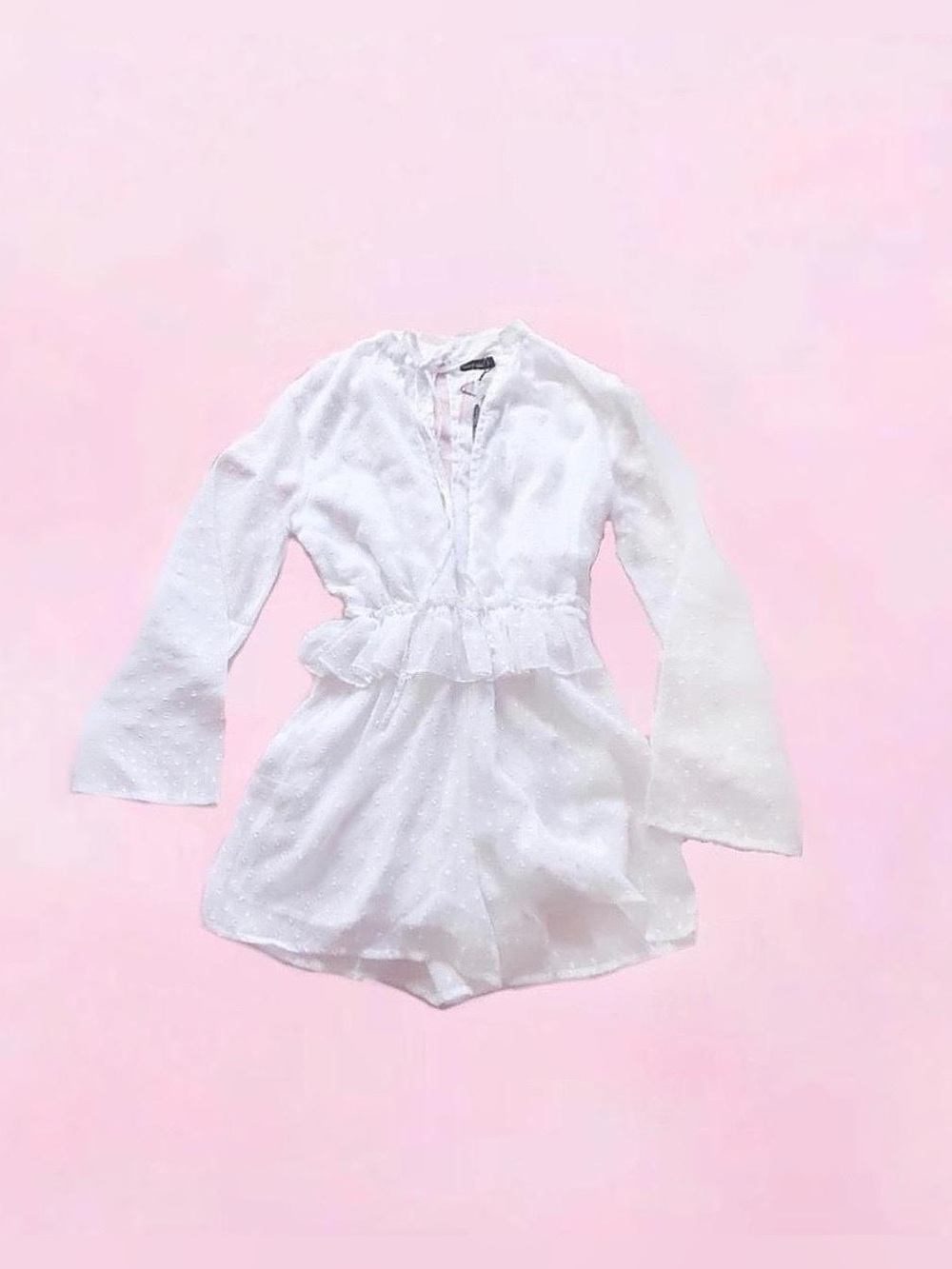 boohoo petite ⋆ swiss dot romper
